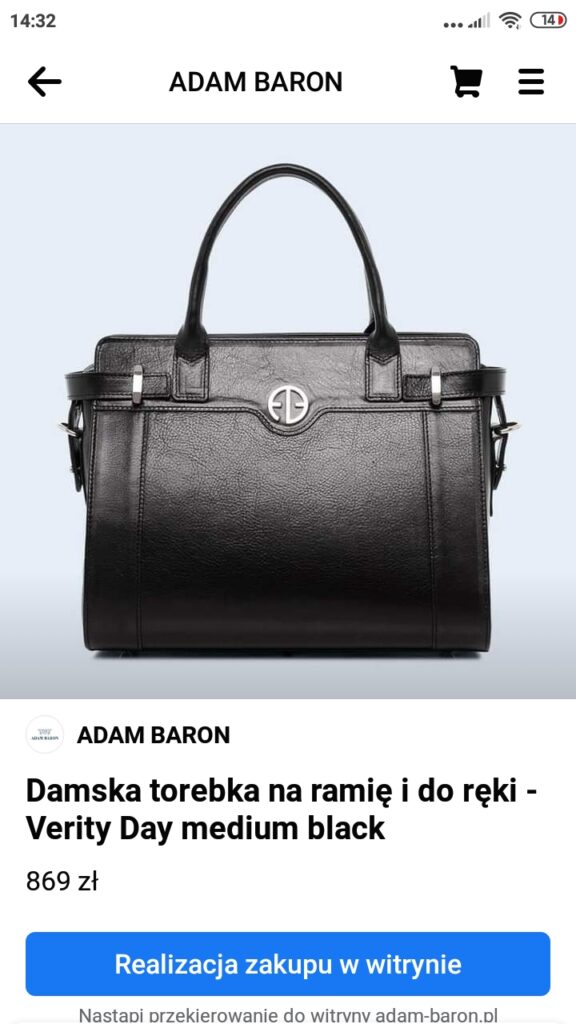 Sklep Adam Baron na facebooku