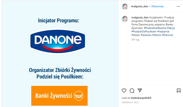 Reklama Danon