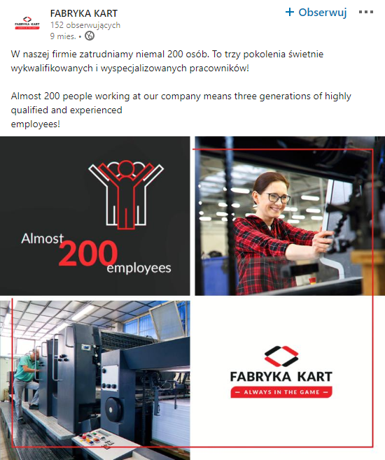 fabryka kart linkedin