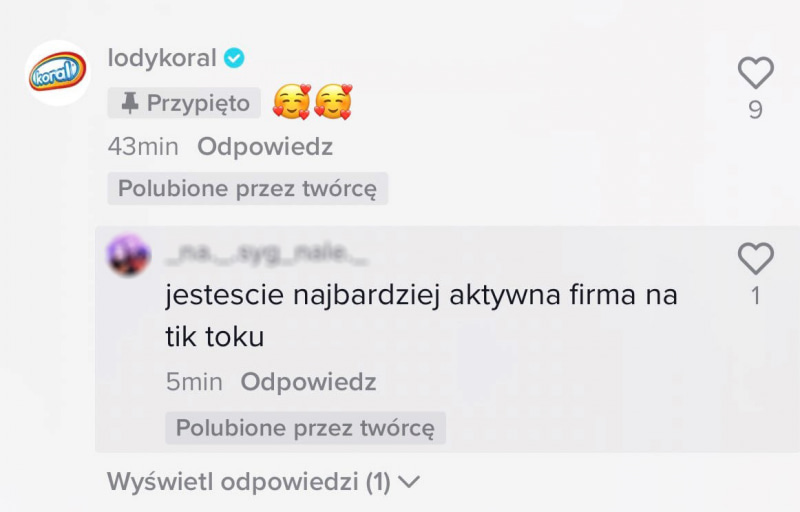 Pozytywne komentarze na profilu Lodó Koral