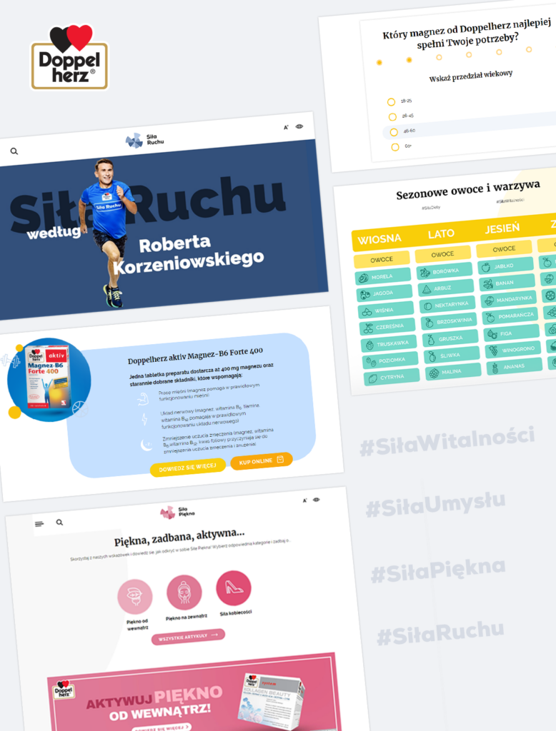  Doppelherz – landing page’e z cyklu „Siła Życia”