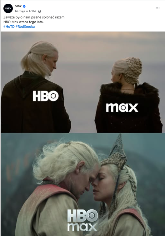Zawsze było nam pisane spłonąć razem - Mem HBO