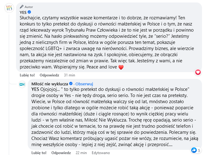 Kampania #YESforLove i darmowe obrączki