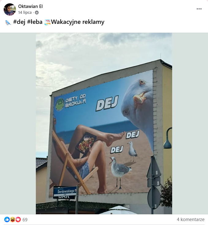 Reklama marki ,,Diety od Brokuła"