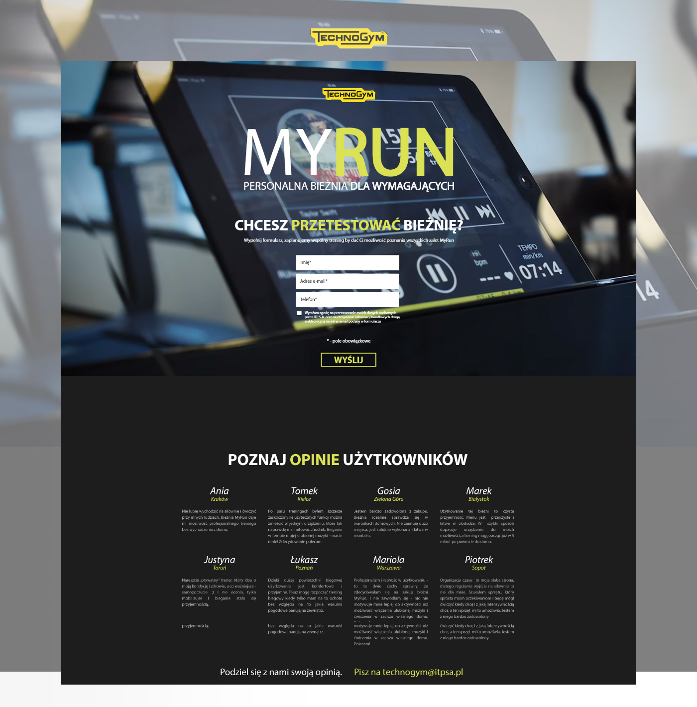 Porfolio Veneo - Technogym – lead generation 1