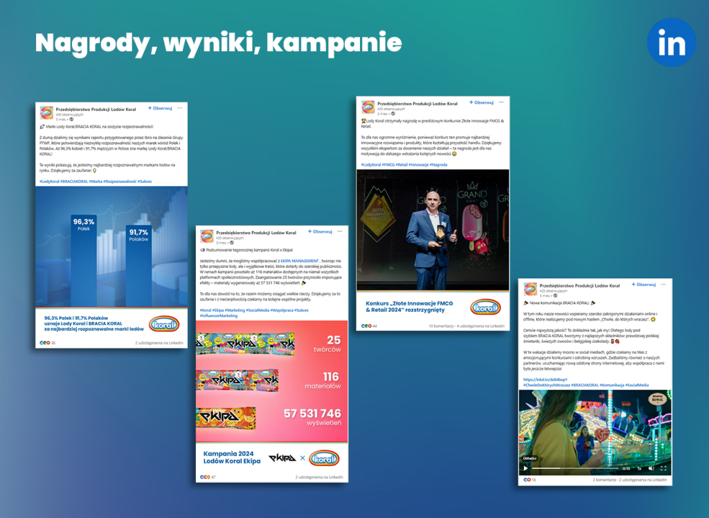 Case studies Veneo -  Lody Koral w mediach społecznościowych 18