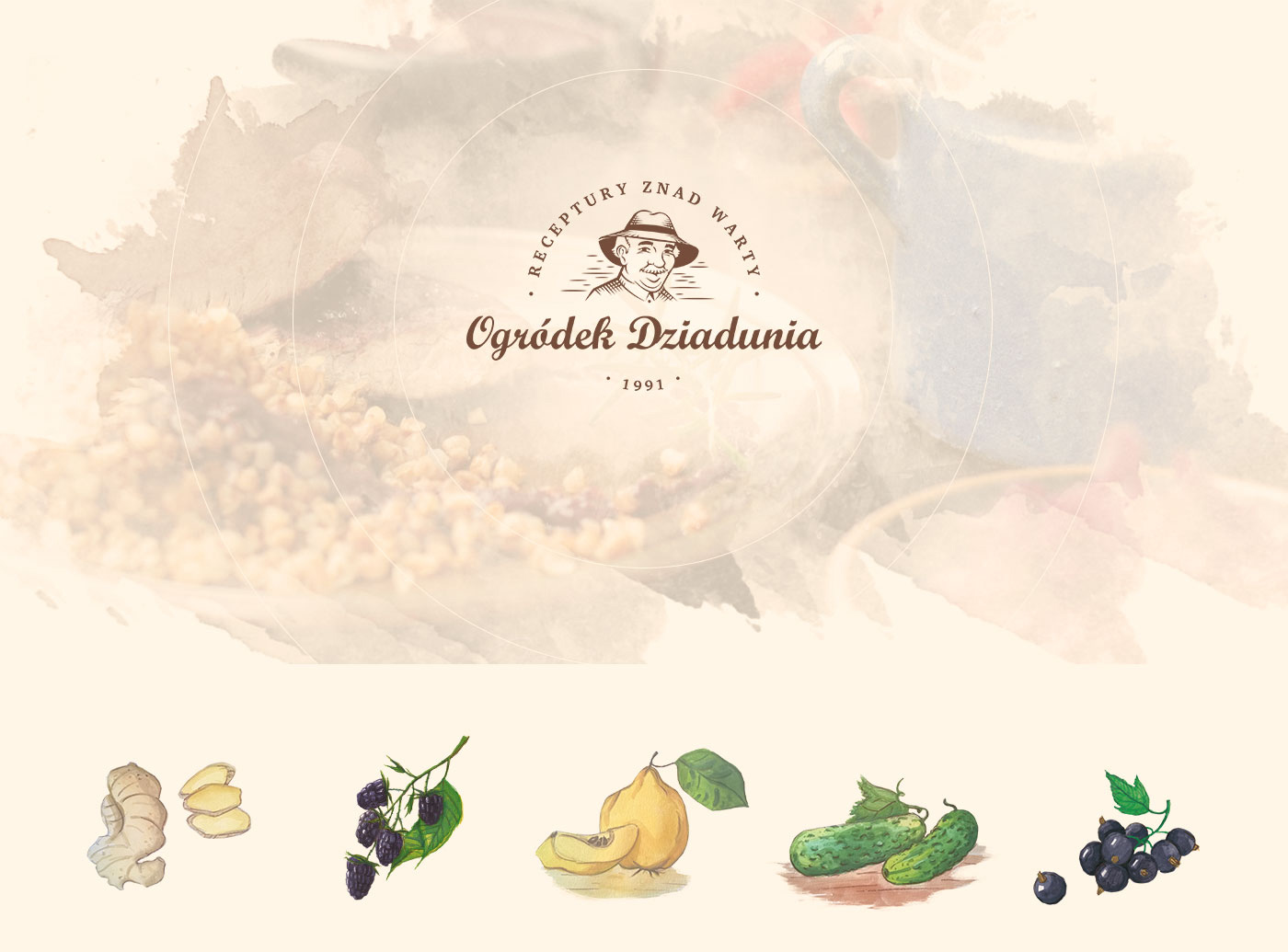 Porfolio Veneo - Ogródek Dziadunia – branding and packaging 1