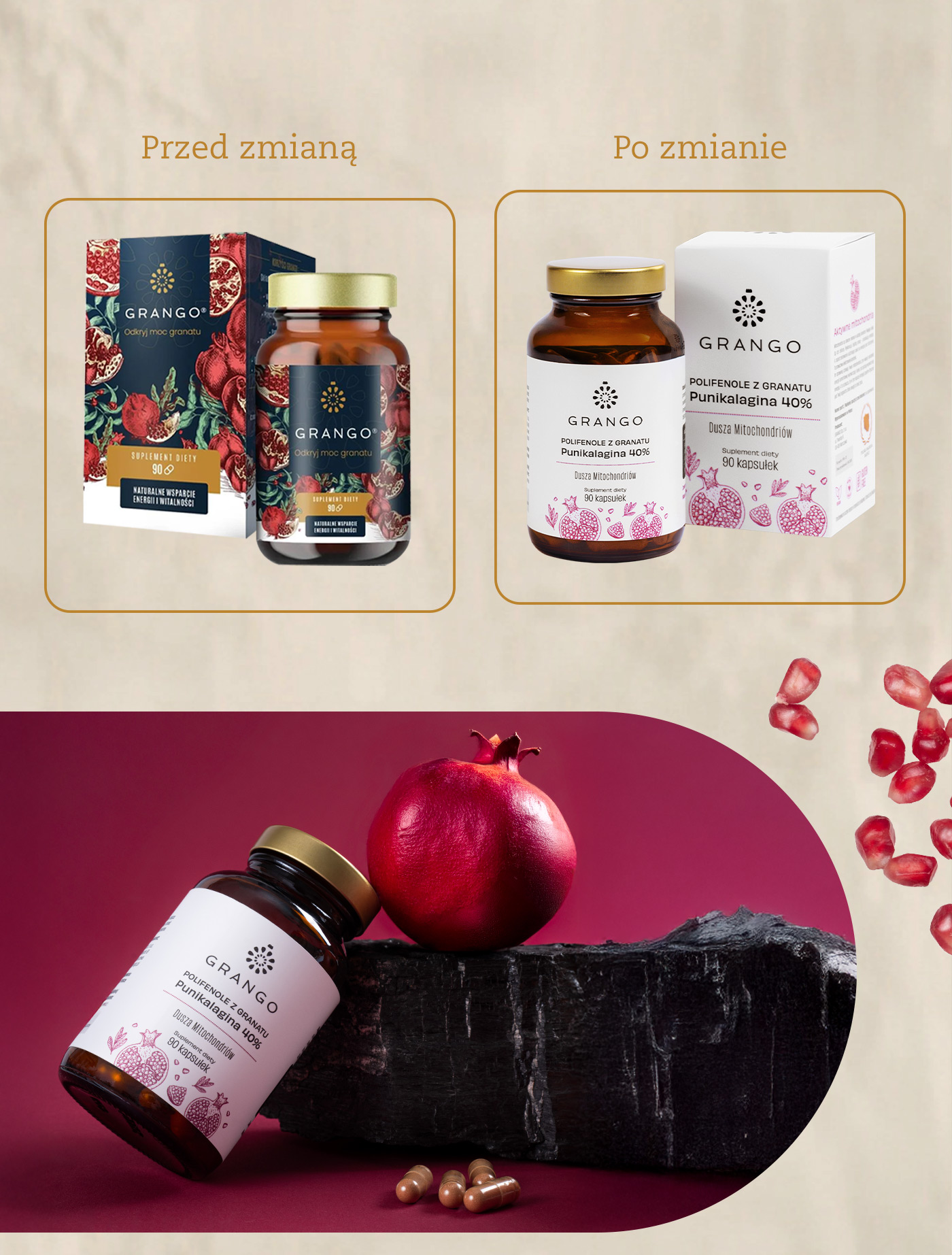 Porfolio Veneo - GRANGO® – nowe opakowania i etykiety dla nutraceutyków i kosmetyków z polifenoli z granatu 6