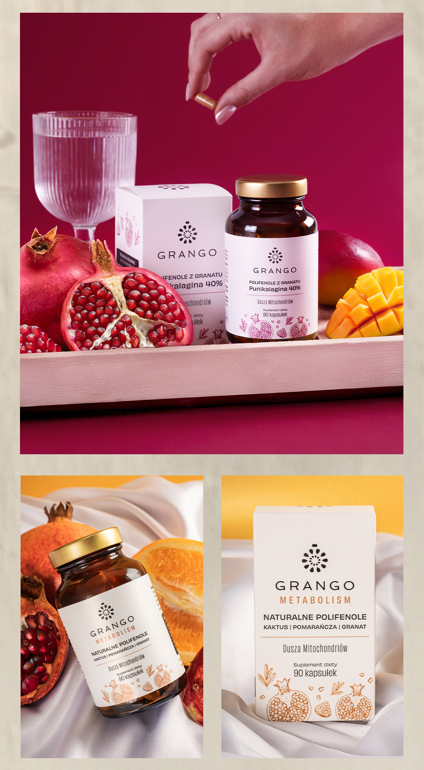 Porfolio Veneo - GRANGO® – nowe opakowania i etykiety dla nutraceutyków i kosmetyków z polifenoli z granatu 7
