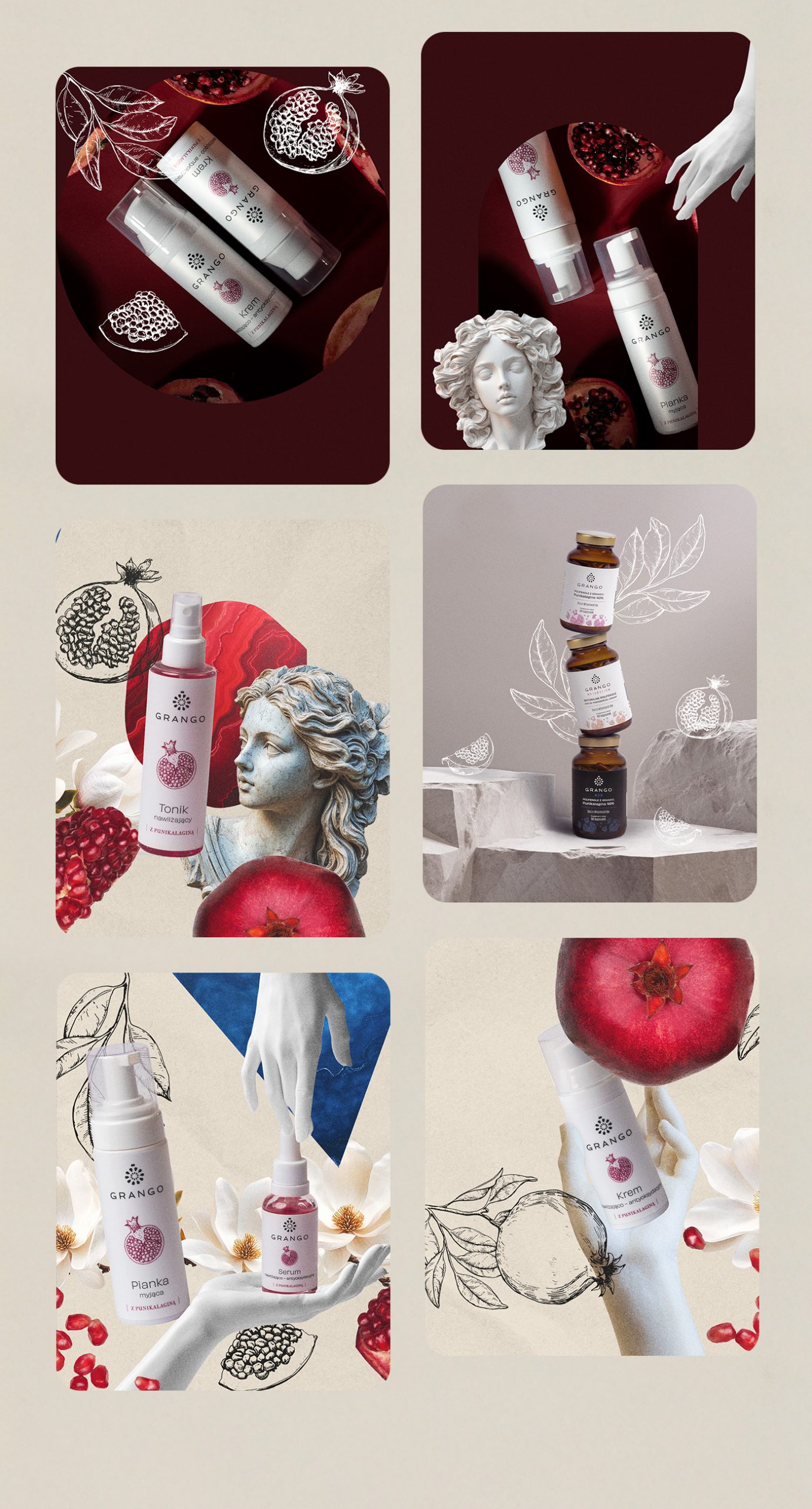 Porfolio Veneo - GRANGO® – nowe opakowania i etykiety dla nutraceutyków i kosmetyków z polifenoli z granatu 10